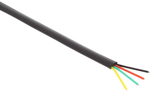 InLine 69981 Modularkabel, 4adrig Flachband schwarz, 100m Ring