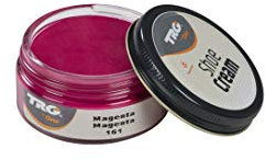 TRG The One Shoe Cream, Crème pour cuir et cuir synthétique, Rouge (161 Magenta), 50 ml
