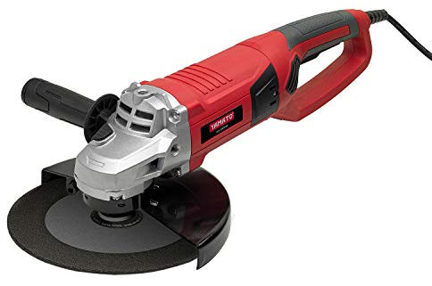 Yamato SA 230-DK - Smerigliatrice angolare da 2100 watt, disco 230mm, giri/min 6.500, diam. perno 14MA, peso 5,30kg