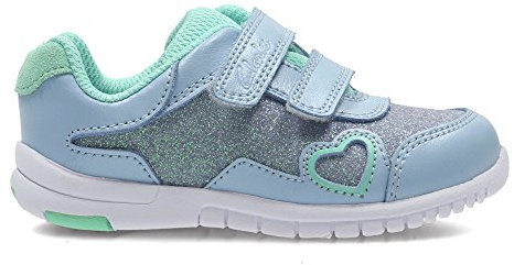 Azon Maze Sneaker für Mädchen, Denim Blue Combi, Größe 4G, Jeansblau blau