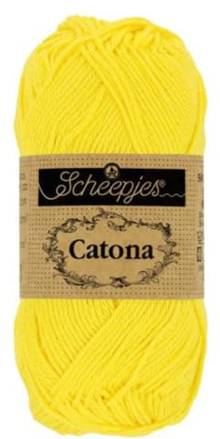 Scheepjes - Scheepjes Catona 280 Lemon Yarn - 1x50g