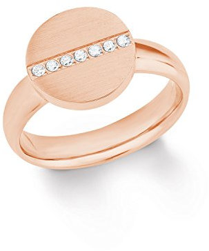 s.Oliver Damen-Statement-Ringe Edelstahl zirkonia '- Ringgröße 54 (17.2) 2021062