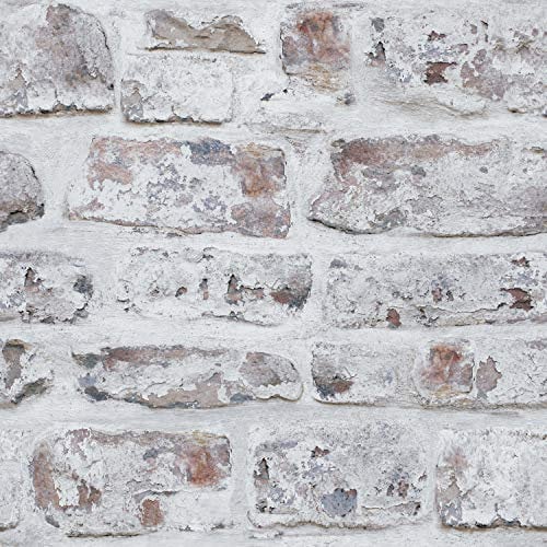 Arthouse ArtiSTICK White Washed Wall Peel and Stick Self Adhesive Wallpaper 6m Long - Great for Upcycling Furniture - Cabinets Kitchen Drawers Shelves - Peel & Stick 300204