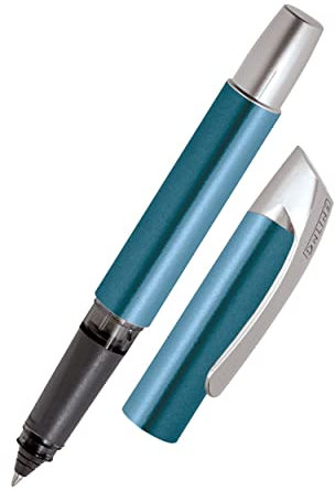 ONLINE Rollerball Campus Petrol | Patronen-Rollerball mit ergonomischem Griffstück | Standard-Tintenpatronen | für Rechts- und Linkshänder | für Schule, Uni, Vielschreiber