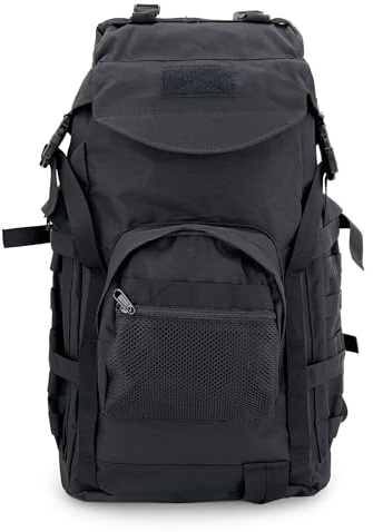 Alephnull Outdoor 60L Tactical Backpack Hiking Backpack Waterproof Travel Daypack (60L, Schwarz)