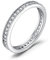 JewelryPalace Modeschmuck Klassisch Zirkonia Band Ring Damen, Hochzeitsringe Damenring Silber 925 Trauringe Eheringe für Frauen, Vorsteckring Stapelring Eternity Ring Bandring Schmal, Ringe Set 55