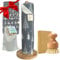 Love Our Planet 1Ply 10 Reusable Unpaper Towels, Eco Friendly Kitchen Paper Roll, Cleaning Cloths, Bamboo Dish Brush, Washing Up Sponge, Bamboo Stand Washable Non Scratch Scourer (Christmas)