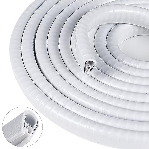 5m Autotür Kantenschutz U Form Kantenschutz Autotür Kantenschutz für Bleche Auto Kantenschutz Türen kantenschutz Gummi Anti-Kollision Fit für die meisten Auto (weiß)