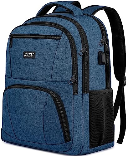 Rucksack Herren für Schule Laptop Rucksack 15,6 Zoll, Schulrucksack Jungen Teenager Wasserdichte mit USB-Ladeanschluss Tablet für Universität, Reisen, Arbeit Rucksack