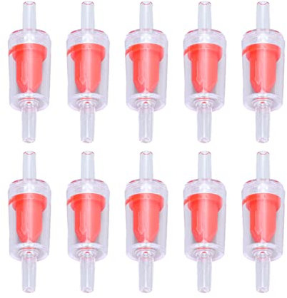 Rückschlagventil, 10 Stück Rückschlagventil 4 Mm Pp Luftpumpe Aquarium 1 Wege Wasserstopp Rückschlagventil Für Aquarien Lebensmittel Und Getränke Medizinische Geräte Die Chemische Industrie(4mm rot)