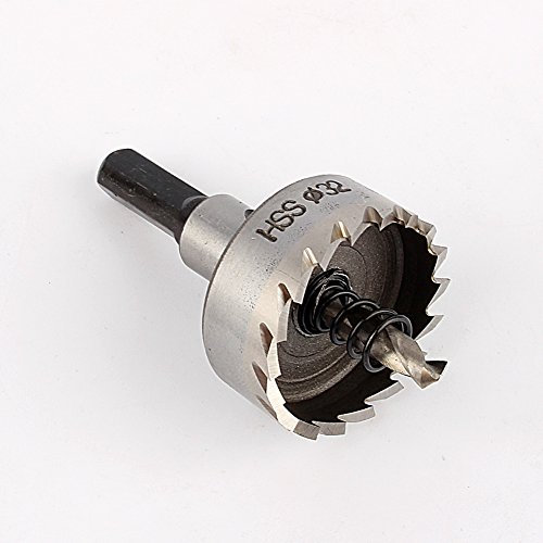 32mm Metal Hole Saw Cutter Drill Bit Fast Cutting for Stainless Steel with Carbide Teeth, Designed for Sheet Metal Cutting