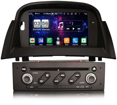 8-Kern Android 13 4+64GB Autoradio für Renault Megane II GPS Navi Carplay DSP Bluetooth A2DP DVB-T2 WiFi DVR DVD DAB+