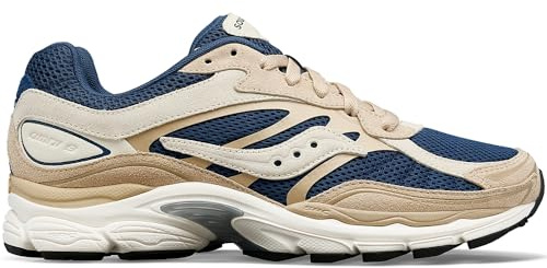 Saucony Men's PROGID Omni 9 U Running Shoes, Beige/Blue, 7.5 UK