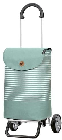 Andersen Shopping Trolley - Scala Shopper Plus Tilde Mint 37 L Shopping, Hackenporsche, High-Quality, Modern, Aluminium, Foldable, Lightweight, Removable Wheels, 133-226-50