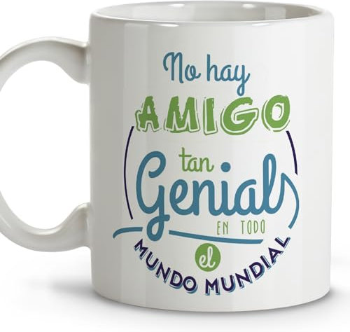 Taza mejor amigo. Tazas de cafe. Tazas desayuno. Regalos originales para amigos. Taza cerámica 330 ml
