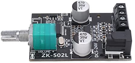 HERCHR 5-24V Bluetooth Power Amplifier Board, 2x50W Left Right Channel 2.0 Stereo Audio 30-200W Bluetooth 5.0 Amplifier Board Audio Receiver