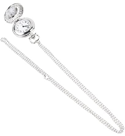 VALICLUD Orologio Da Tasca Con Ciondolo Collana Creativa Per Uomo E Donna in Argento