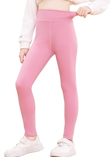 BALAYSIER Sporthose Mädchen Kinder Sportleggings High Waist Elastisch Sport Leggings Mädchen Yogahose Kinder