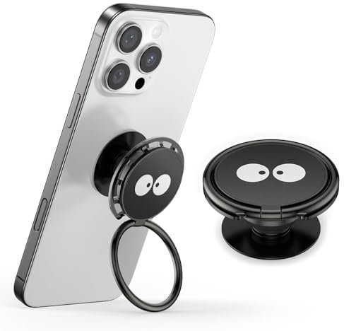GlasFlength Popsocket Anneau Téléphone Portable de Support, Pop Socket Bague Telephone Portable avec Base Extensible et Poignée Rotation à 360° Popsockets Anneau Support Grip pour Smartphones et Étuis