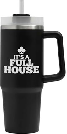 Full House Poker Karten Spiel Big Tumbler Full House Poker Karten Spiel Tasse Isolierflasche Große Tasse
