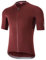 Santic Herren Radtrikot Kurzarm Tops Pro Rennrad Shirt Full Zipper UPF 50+ MTB Jersey mit Taschen, Rot-2156, Klein