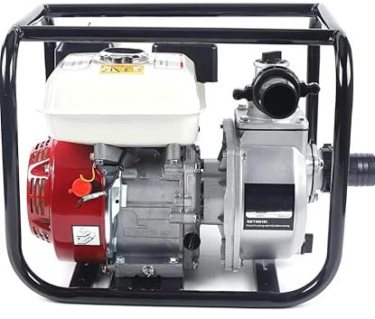 Bomba de Agua a Gasolina 3 Pulgadas Motor 4 Tiempos 5,5 CV de potencia 60.000 L/h de caudal