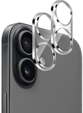 Lutree für iPhone 17 für Panzerglas Kameraschutz, 2 Stück 9H Härte Anti- Kratzer Linse Schutzglas, HD Hinten Kameraschutz Displayschutz