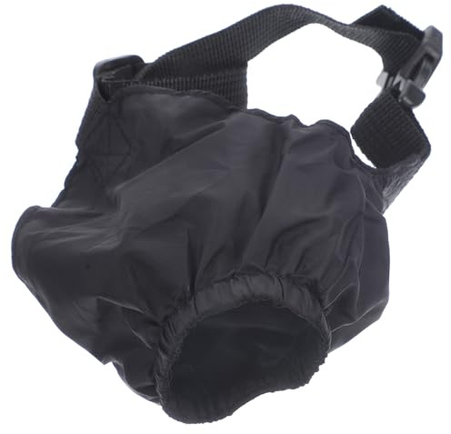 NUOBESTY Yeux pour Animaux de Compagnie en Nylon Noir, Tissu Portable, pour Bain et Séchage, Réduit Le Stress et L'excitation