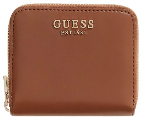 GUESS Geldbörse Laurel II SLG Small Zip Around Wallet Cognac braun
