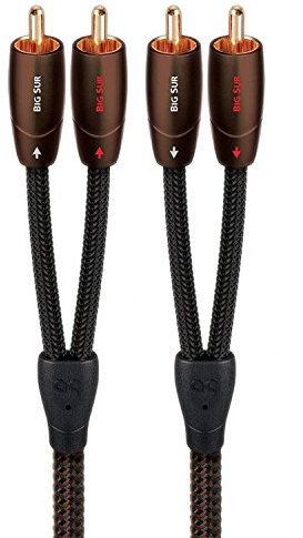 AudioQuest 5m Big Sur RCA cable de audio 2 x RCA Negro - Cables de audio (2 x RCA, 2 x RCA, Cobre, 5 m, Negro)