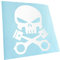 Kiwistar Autoaufkleber - Kolben Skull Schädel Aufkleber für Auto, Laptop, Fahrrad, LKW, Motorrad Mehrfarbig JDM Decal Racing