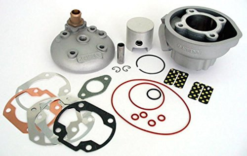 081100/1 GRUPPO TERMICO ATHENA RACING 70CC D.47,6 MALAGUTI F12 R LC 50 2T LC euro 2 SP.12 ALLUMINIO SCARICO CON TRAVERSINO