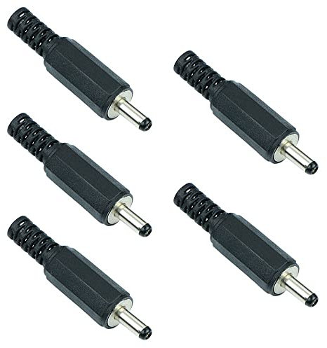 Switch Electronics 1.3mm x 3.5mm DC Male Power Plug Jack Connector Laptop (Pack of 5)