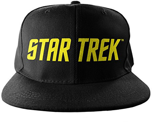 Star Trek Officially Licensed Merchandise Logo Adjustable Size Snapback Cap (Black)