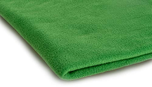 Polar Antipilling Fleece Stoffe 200 g / m² von allerbester Qualität erhältlich in 50 Farben 50 x 155 cm (Nr 35 Grün)