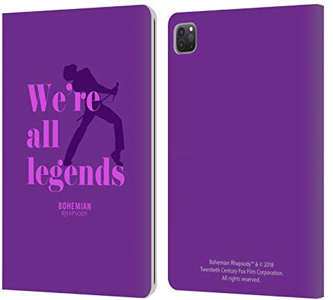 Head Case Designs Licenza Ufficiale Queen Leggende Bohemian Rhapsody Custodia Cover in Pelle a Portagoglio Compatibile con Apple iPad PRO 11 2020/2021 / 2022