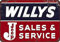 Willys Jeep Sales and Service Retro Metall bemalt Kunst Poster Metall Eisen Malerei Blech Wandschilder Dekoration Schild Warnschild Bar Cafe Garage Party Spiel Zimmer Home Dekoration