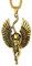 FaithHeart Collier Homme Bastet Chat Or Pendentif Ancienne Égyptienne Bijoux