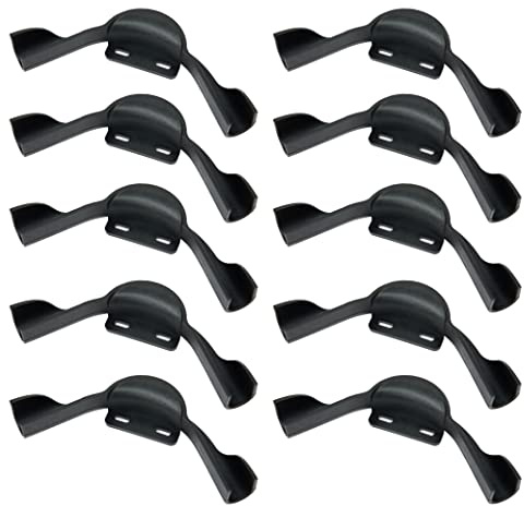 (Pack of 10) EFIELD 1/2-inch Plastic Polymer PEX Pipe 90-Degree Bend Support with Mounting Plate(1/2 Inch),(PPSU1807023)
