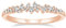 Titaniumcentral Ringe Damen Vorsteckring Schmal Schlicht Rosegold Gold Silber Zirkonia Verlobungsringe Eheringe Partnerringe (Rosegold,52 (16.6))