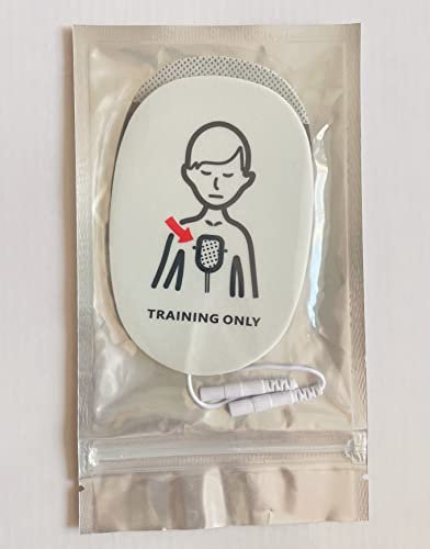 Wiederverwendbare AED Trainingspads für Erwachsene und Kinder, Ersatz für AED Trainer XFT-D0009 XFT-120C+ XFT-120C Zoll (1 Paar Kinderpolster)