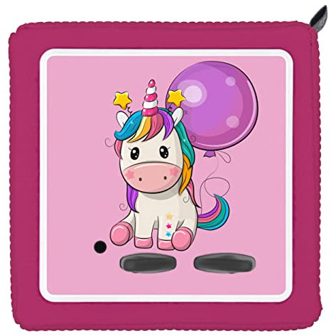 PUNALU Schutzfolie für Toniebox, Einhorn mit Luftballon, Dekofolie selbstklebend, Wasser- und Kratzfest, Toniebox Aufkleber