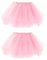 Bezioner 2 PCS Tüllrock Damen,Tütü Rock Damen 5 Lagig Festival Outfit Frauen Party Halloween Kostüme Ballettkleidung Tanzrock Rosa