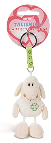 NICI Schlüsselanhänger Talisminis Jolly Mäh weiß 7cm, Creme