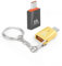 AIYEEN Upgraded Zinc Alloy USB C to USB Adapter 2 Pack, Type C Male to USB 3.0 Female Converter, OTG Adapter with Keychain, Compatible with iPad Samsung Galaxy Google Pixel (Gold+Black)