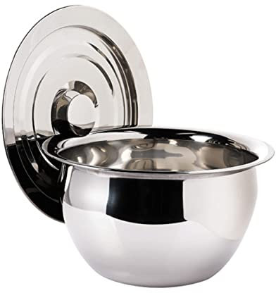 BESTonZON Thickened Stainless Steel Basin Lid Salad Mixing Basin Kitchen Condiment Bowl for Indoor Use
