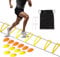 BOOSTEADY Agility Ladder with 12 Cones,Adjustable Height of Speed Ladder for Soccer, Agility Hurdles Training for Football Exercise Footwork Training with 1 Agility Ladder,1 Carrying Bag