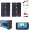 Kit pannello solare, kit pannello solare completo, inverter solare da 4000 W, pannello solare impermeabile 18 V/36 W, controller 110 V/220 V/30 A con 4 porte USB e display LED intelligente, 110 V ( Si