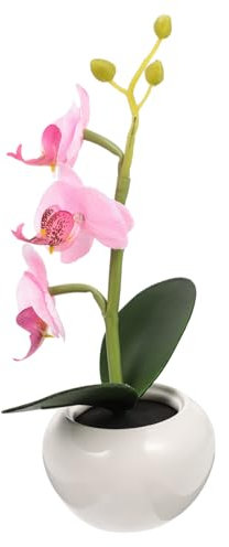 Zerodeko Blumentopf Licht Garten Rosa Led Phalaenopsis Form Design Künstliche Blume Lampe Für Outdoor Dekoration Innenbereich Balkon Schlafzimmer