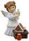 Goebel Engelfigur Süßes Knusperhäuschen - Weihnachtsbäckerei Nina & Marco